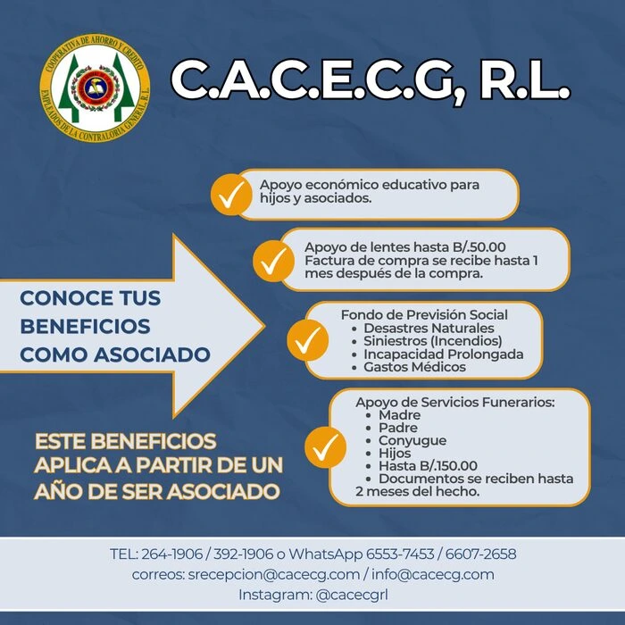 Beneficios del asociado CACECG
