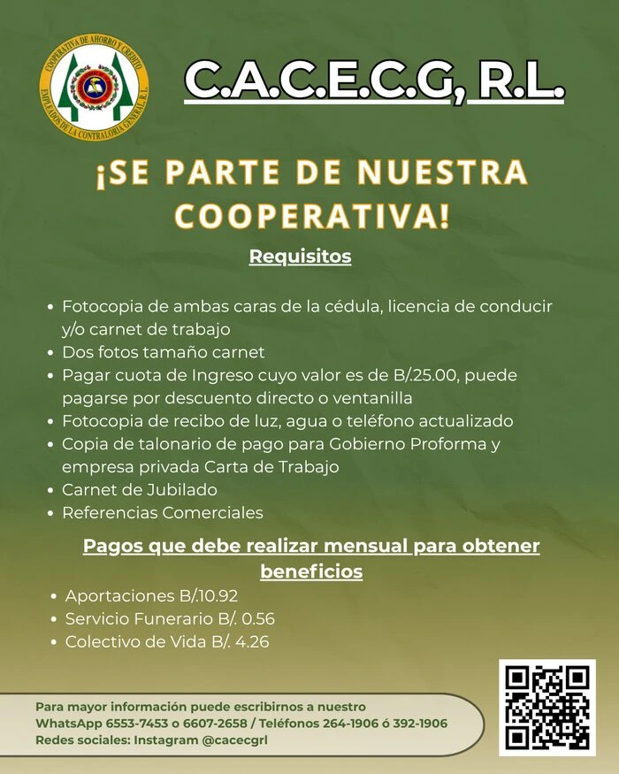 Requisitos para asociarte a CACECG